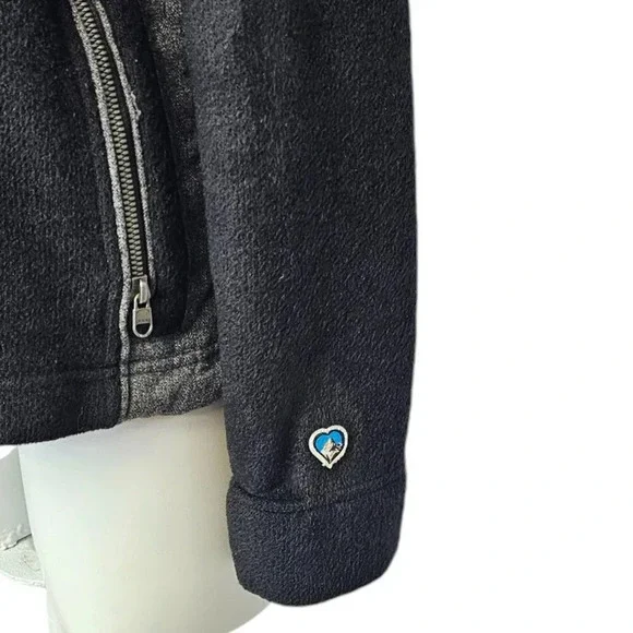 Kuhl Womens Aurora "alfpaca" Fleece Full Zip Jacket Size Medium Black Outdoor - Picture 6 of 7
